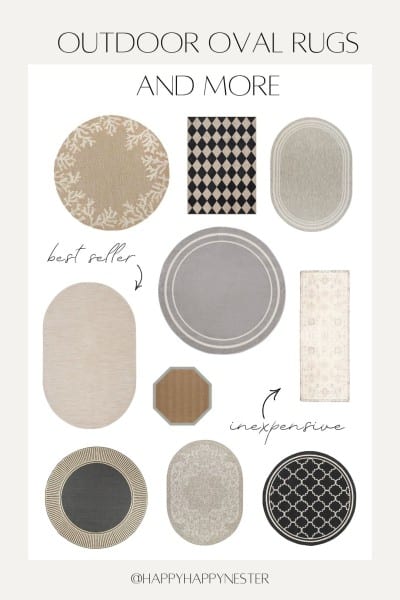 outdoor oval rugs and more