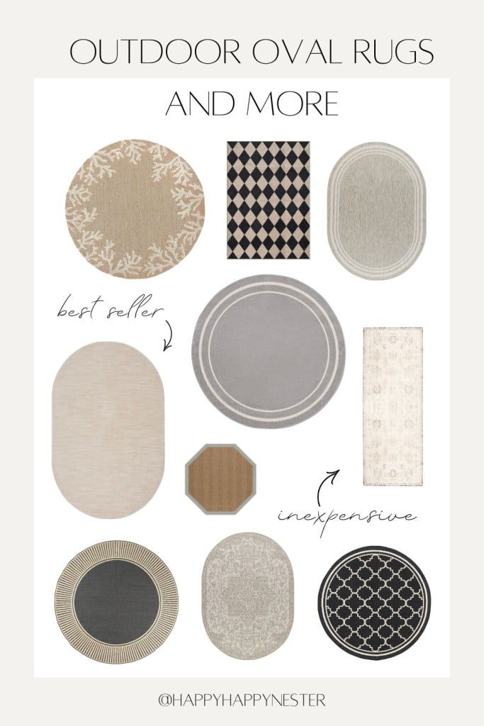 outdoor oval rugs and more