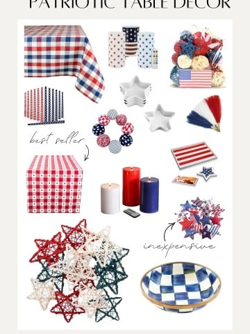 patriotic table decor