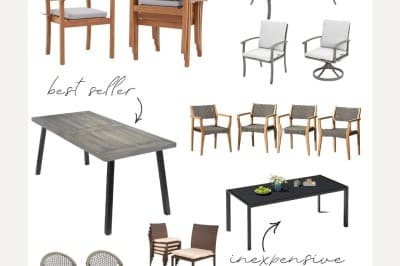outdoor tables and chairs