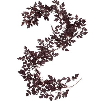 The number "2" is formed using dark brown leafy branches, arranged artistically on a white background.