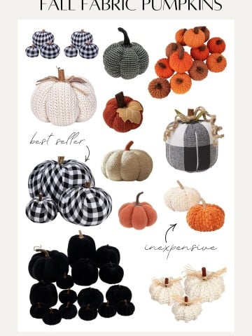 fall fabric pumpkins