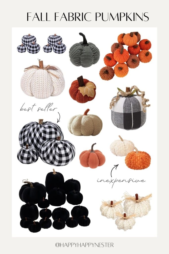 fall fabric pumpkins
