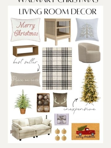 walmart christmas living room decor