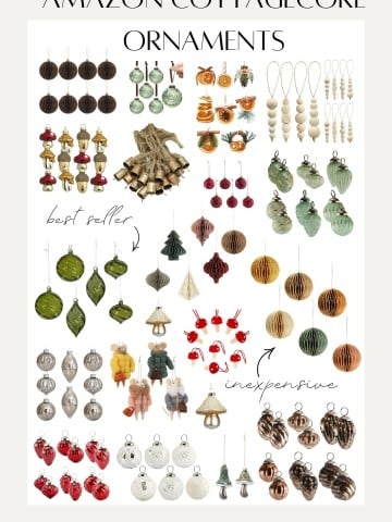 amazon cottagecore christmas ornaments