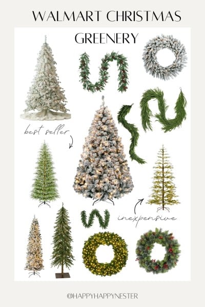 walmart christmas greenery