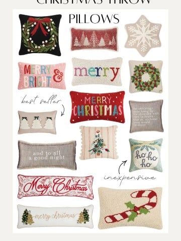 christmas throw pillows