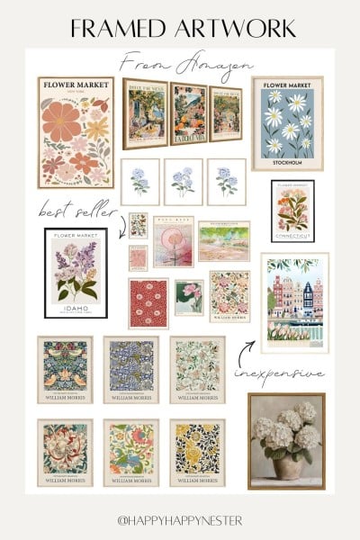 framed artwork from amazon