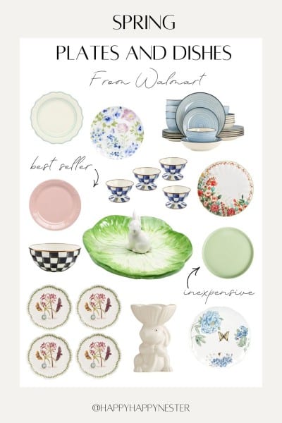 spring plates and dishes from walmart