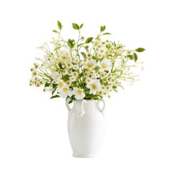 indoor faux flowers from pottery barn