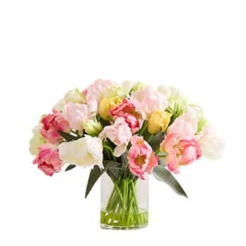 indoor faux flowers from pottery barn