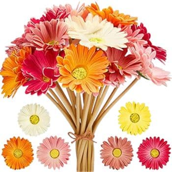 outdoor & indoor faux flowers from amazon