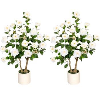 outdoor & indoor faux flowers from amazon