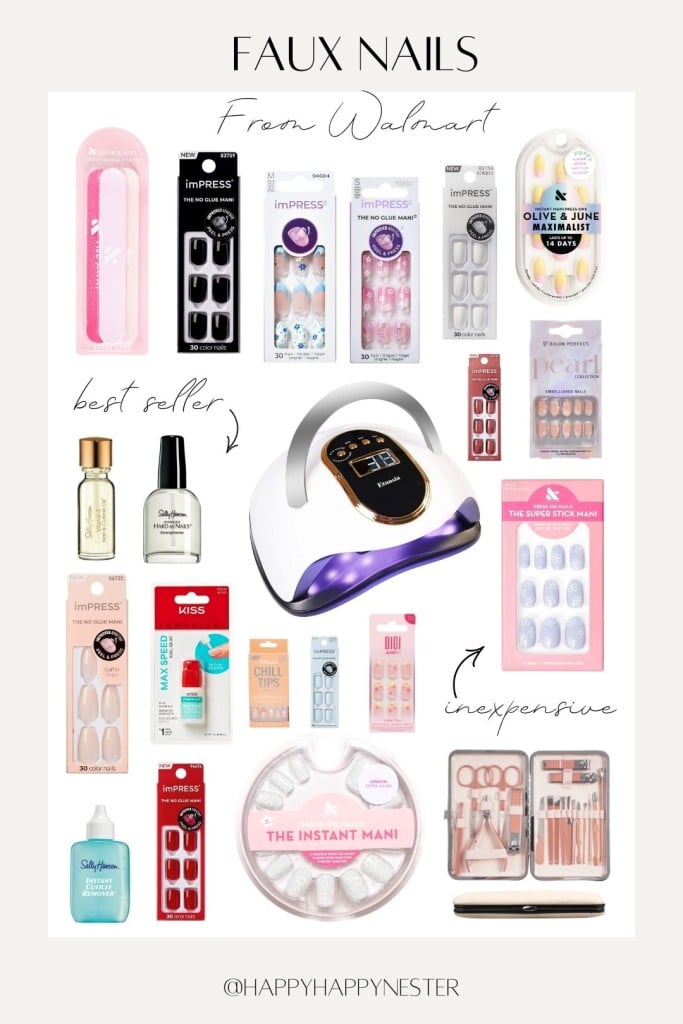 faux nails from walmart