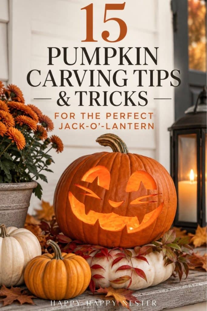 Pumpkin carving tips and tricks for creating a detailed Halloween jack-o'-lantern