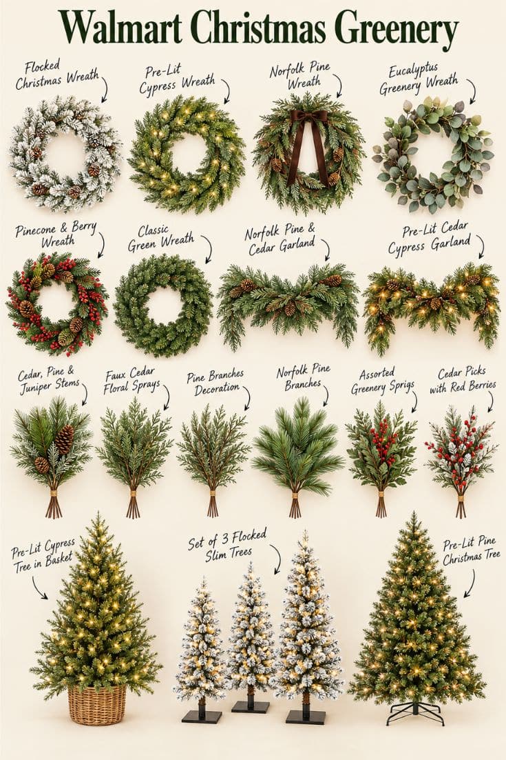 Walmart Christmas Greenery - Happy Happy Nester Walmart Christmas